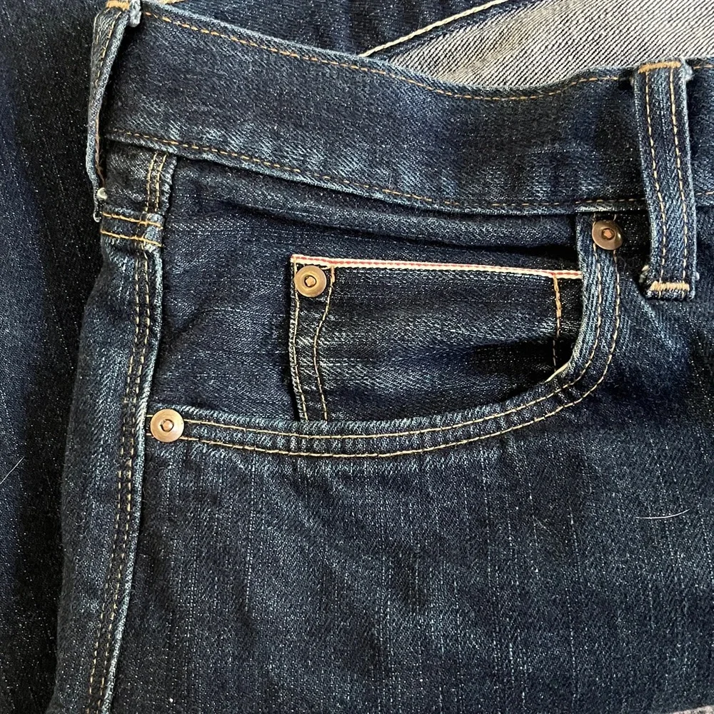 J. Crew Dark Indigo Straight Leg Jeans - Picture 4 of 6